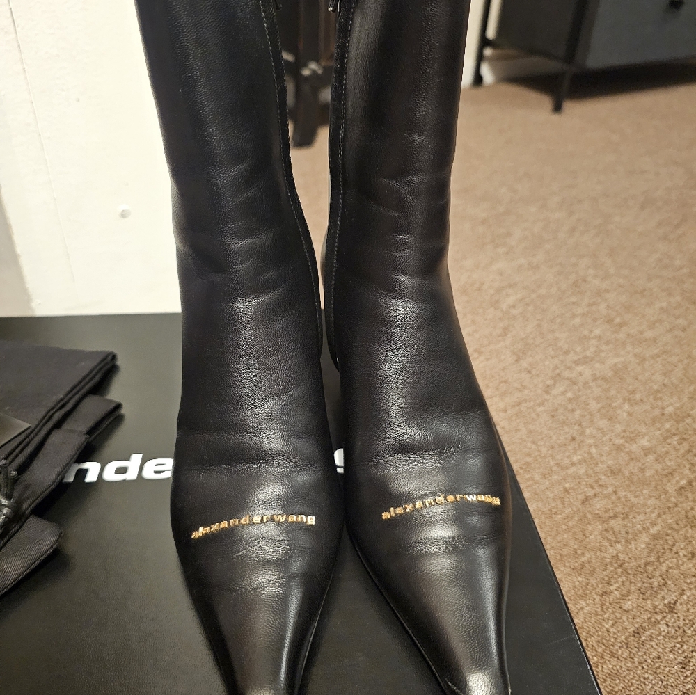Alexander Wang Black Heeled Booties